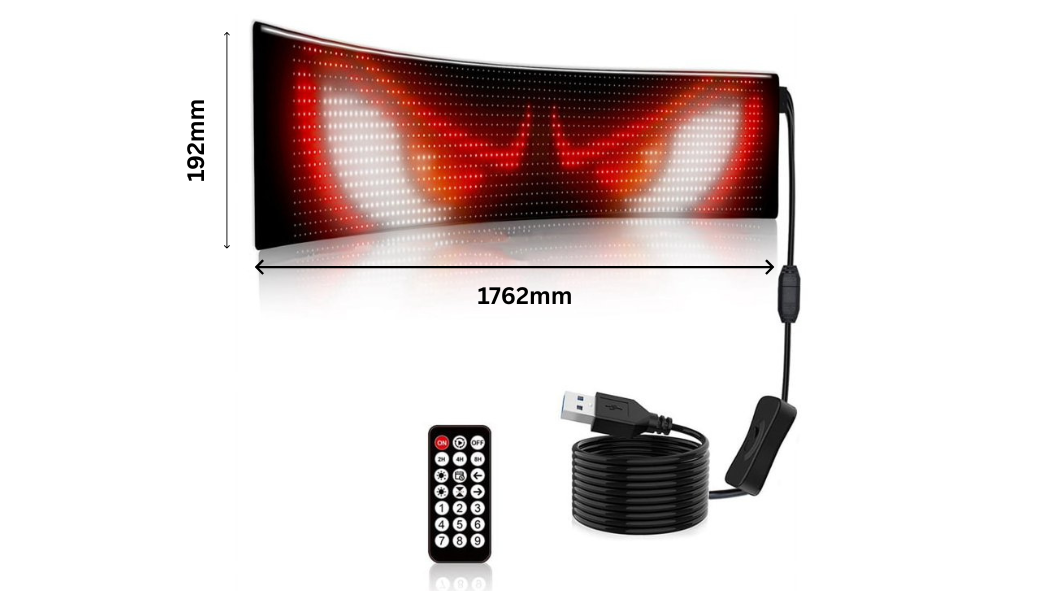 Programmierbares LED Matrix Display – Das ultimative Böse-Augen-LED-Panel für Auto-Tuning, Showcars und Events - Verschiedene Größen