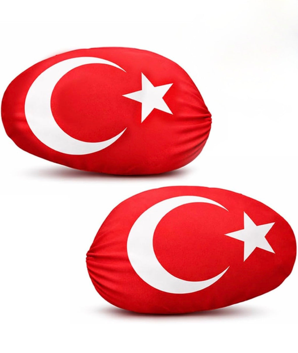 Spiegelüberzüge Türkei 2er Set – Auto Fanartikel WM EM