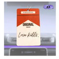 ''Love Kills'' Zigarettenschachtel Duftbaum - Intensiv, ikonisch und voller Gefühl - 2er Bundle